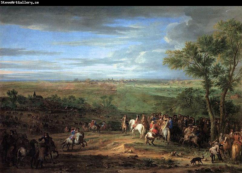 Adam Frans van der Meulen Louis XIV Arriving in the Camp in front of Maastricht